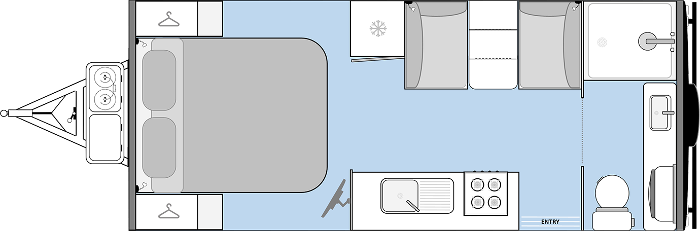 Manta Ray 18 Ft Ensuite Floorplan